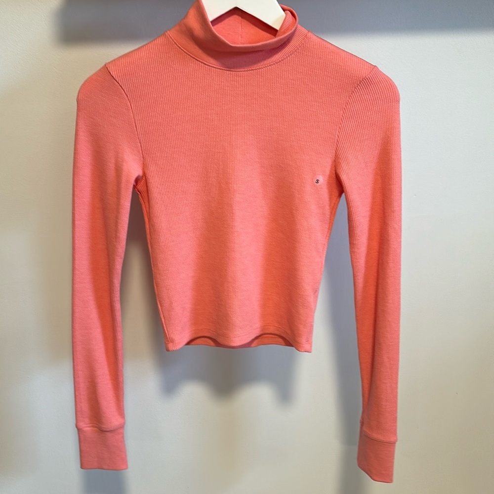 American Eagle cropped waffle knit.